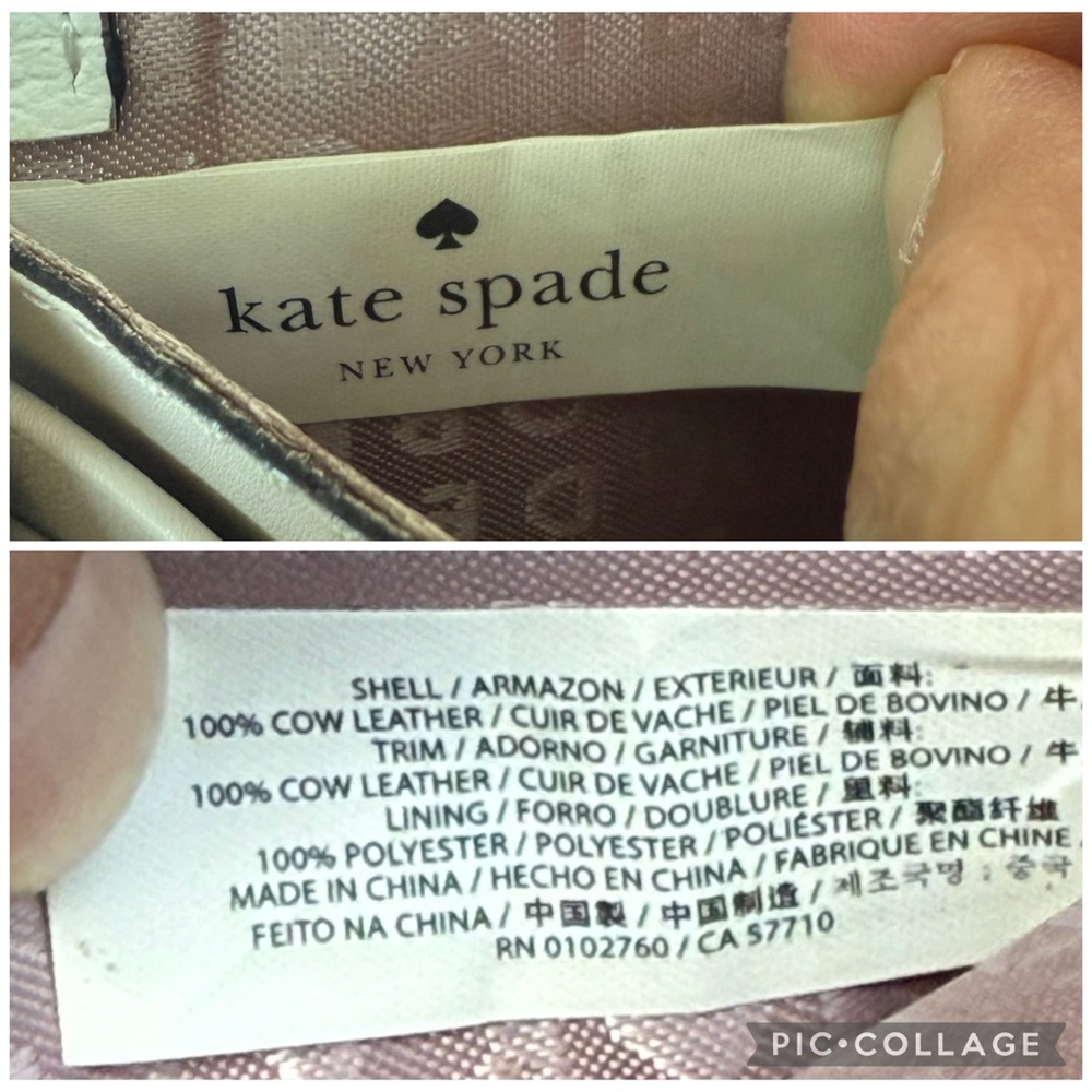 Kate Spade New York Walter Place Jean Leather Envelope Wallet in Pebble Cream - Picture 16 of 16